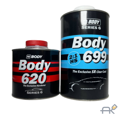 Лак BODY 699 прозрачный 2+1 1л+отв